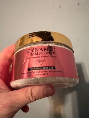 Rose Quartz Salt Scrub - Pink